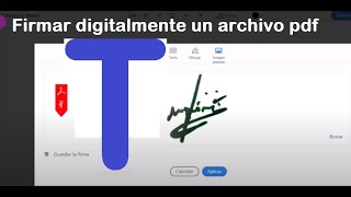 Cómo firmar digitalmente un documento pdf [upl. by Liddle]