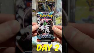 Day 2  Opening Paradox Rift everyday until I pull Groupon pokemon pokemoncards paradoxrift [upl. by Antonius]