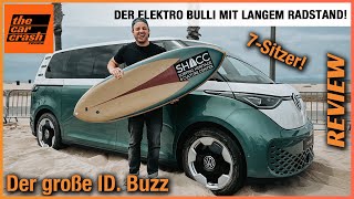 Der große VW ID Buzz 2023 Weltpremiere des Elektro Bulli mit langem Radstand  BUS  7Sitzer LWB [upl. by Cordey]