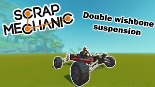 How to make double wishbone suspensionscrap mechanic [upl. by Hinkle93]