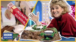 1993 Make your own THUNDERBIRDS TRACY ISLAND  Blue Peter  Childhood Nostalgia  BBC Archive [upl. by Onitrof]