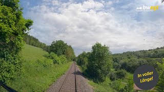 Führerstandsmitfahrt von Crailsheim nach Wertheim mit bwegt [upl. by Kylila]