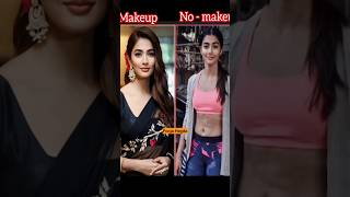 South Indian Actresses Makeup and no Makeup reelvsreal comparison shorts [upl. by Aivat]