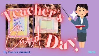 Teacher’s day Card BOOK THEME with shaker front [upl. by Joceline]