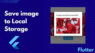 How to save image in flutter  Save image to file to local storage [upl. by Anibla]