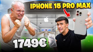 ECCO PAPÀ il MIO IPHONE 15 PRO MAX da 2000 EURO SCLERA [upl. by Raimondo]