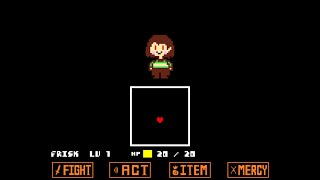 Unitale Chara戦undertale fangame PacifistEnding [upl. by Ianteen]