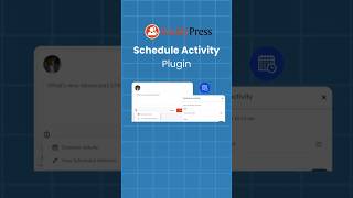 BuddyPress Schedule Activity  Schedule Activities Easily with BuddyPress Schedule Activity Plugin [upl. by Elvira387]