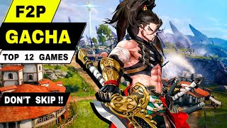 Top 12 Best F2P GACHA GAMES Android amp iOS FREE TO PLAY FRIENDLY SSR Heroes Guaranteed [upl. by Norry]