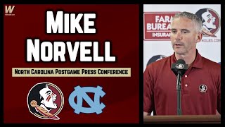 Mike Norvell North Carolina Postgame Interview  UNC 35 FSU 11  FSU Football  Warchant TV FSU [upl. by Dixie617]