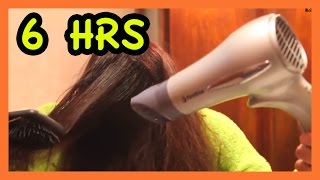 6 Hrs Hair Dryer Sound calm a fussy baby [upl. by Nyleahs]