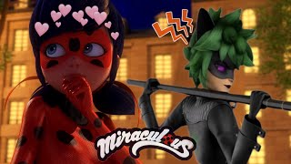 Ladybug se enamora de ClawNoir 🙀💚 Parodia de Ladybug temporada 6 [upl. by Naillimxam]