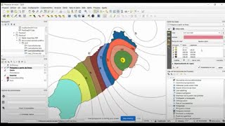 Precipitación media  Isoyetas de precipitacion QGIS [upl. by Girardi]