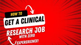 How to get a Clinical Research Coordinator job with Zero experience [upl. by Adnical]