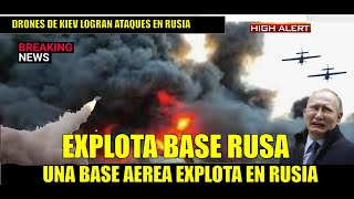 EXPLOTA BASE aerea RUSA en SOCHI por Ataque con drones de KIEV [upl. by Joacimah]