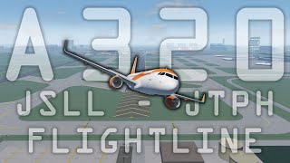 An easyJet to fly  JSLL to JTPH  A320 Full Flight  Roblox Flightline [upl. by Fredette]