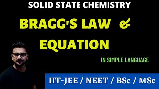 Braggs Law  Solid State Chemistry  Crystallography  XRD spectroscopy  xray diffraction [upl. by Yeaton]