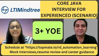 LTI Mindtree Java Interview Questions  Core Java Interview Questions [upl. by Jamnis]