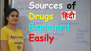 Sources of Drugs in Hindi  Plant Source  All Sources Explained Easily [upl. by Eelime]