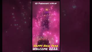 Taipei 101 Fireworks Display 2022 [upl. by Noiz]