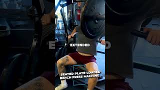 40 Seated Plate Loaded Bench Press Machine [upl. by Enom]