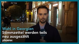 Schaltgespräch mit Felix Klauser ZDFKorrespondent zur aktuellen Lage in Georgien [upl. by Eirollam]