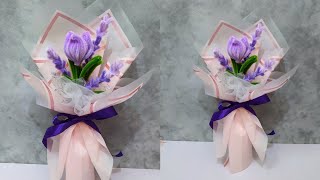 TUTORIAL BUKET MINI WRAPPING ALA KOREA [upl. by Allwein454]