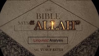 quotAllahquot Mentioned in the Bible [upl. by Andrade]