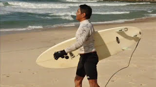 RICKSON GRACIE surfing in RIO de JANEIRO Jiu Jitsu BJJ MMA video by Andre Lima TaeKwonDo [upl. by Rol882]