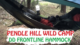 Pendle Hill SOLO Hammock Camp  Beers  Harmonica  DD Frontline [upl. by Ribak]