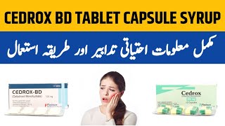 Cedrox 500 mg Uses  Cedrox BD 500 mg Uses  Cedrox Capsule 500 mg Uses and Side Effects in Urdu [upl. by Acsehcnarf]