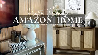 How to DIY EASY ACCENT Wall amp Panel  SMALL Luxury Home Upgrades  Amazon Home Decor amp Modern Ideas [upl. by Ibbison]