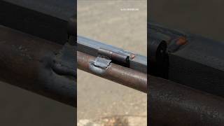 best new tricks for welding hinges on pipes weldingtipsandtricks shorts ironwelding [upl. by Urson]