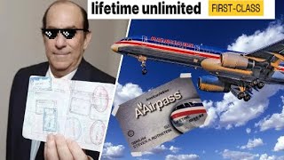 Steven Rothstein lifetime unlimited first class flights ticket [upl. by Ralyt]