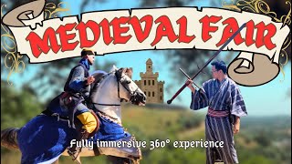 VR 360 Medieval Fair near Lisbon Portugal 🇵🇹  Montemoronovo Castle [upl. by Ellett]