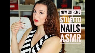 NEW EXTREME STILETTO NAILS ASMR [upl. by Nolrac760]