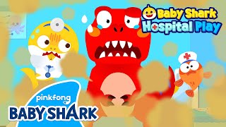 🏥NEW RAWR The Dinosaurs are Sick💨  Baby Shark Doctor  Hospital Play  Baby Shark Official [upl. by Esmond]