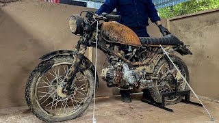 Full Restoration Ruined Vintage Honda Win Motorcycle  Perfect Restoration Project [upl. by Yrennalf519]