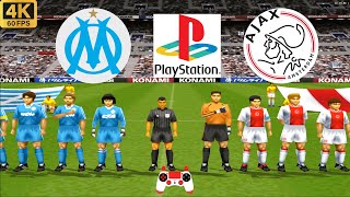 Winning Eleven 2002 Gameplay  Marseille vs Ajax  Duckstation PS1 on PC Full Game 4K60 [upl. by Asaeret577]