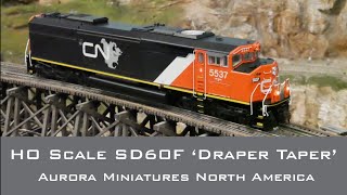 Aurora Miniatures HO Scale GMD SD60F Locomotive [upl. by Khalil]