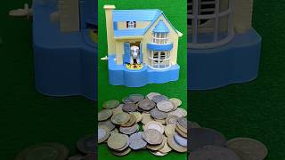 pappy Bank house coin collect review video AC638 piggybank satisfying creative shorts [upl. by Caresse902]