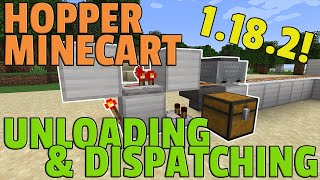 WORKS IN 1182  How to Build HOPPER MINECART UNLOADING amp DISPATCHING System  Java Tutorial [upl. by Joshua]