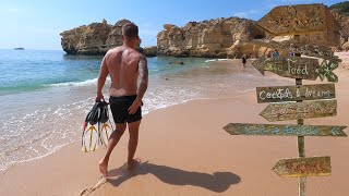 Portugal Algarve  Snorkeling at Sao Rafael beach [upl. by Irod623]