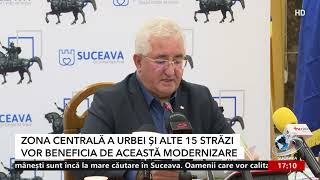 Modernizarea a 15 străzi din Suceava cu panouri fotovoltaice [upl. by Kcaj]