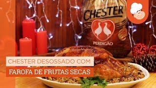 Chester Perdigão com farofa de frutas secas — Receitas TudoGostoso [upl. by Nema]