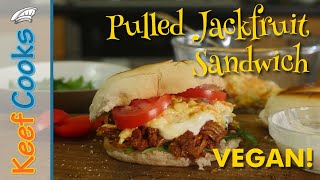 Vegan Pulled Jackfruit Sandwich  Veganuary [upl. by Adelpho]