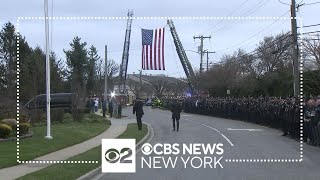 Family of fallen NYPD Officer Jonathan Diller prepares for funeral [upl. by Lecram]