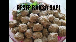 RESEP BIKIN PENTOL BAKSO SAPI  cara membuat bakso yang enak  homemade bakso sehat [upl. by Heman599]