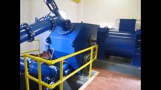 Hydropower plant 2 at Ashfield Farm Micro hydro 500Kw Pelton [upl. by Repard118]