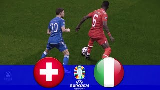 Suiza vs Italia  EUROCOPA 2024  eFootball PES 2021 [upl. by Onahpets]